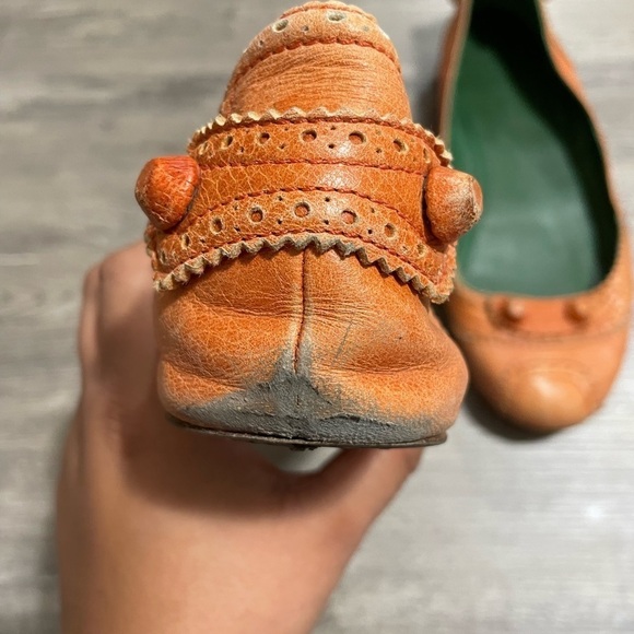 Balenciaga Orange Ballerina Ballet Flats​​​ - Picture 8 of 9